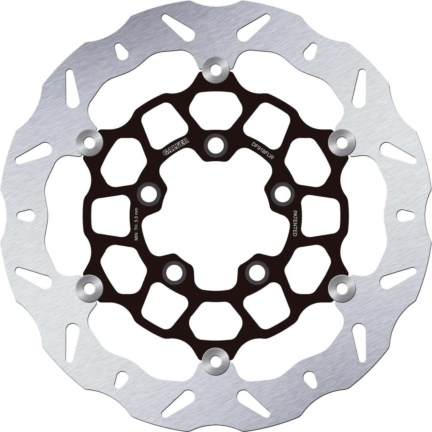 Galfer wave disque de frein df918 rotor df918 flw anneau en acier flottant
