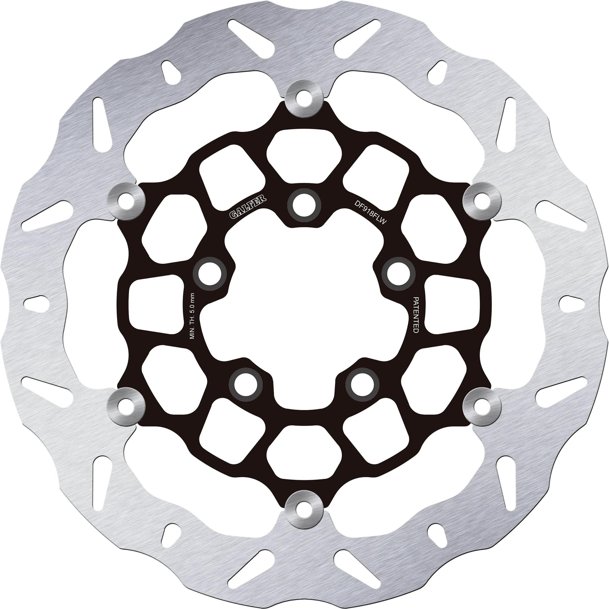 Galfer wave disque de frein df918 rotor df918 flw anneau en acier flottant
