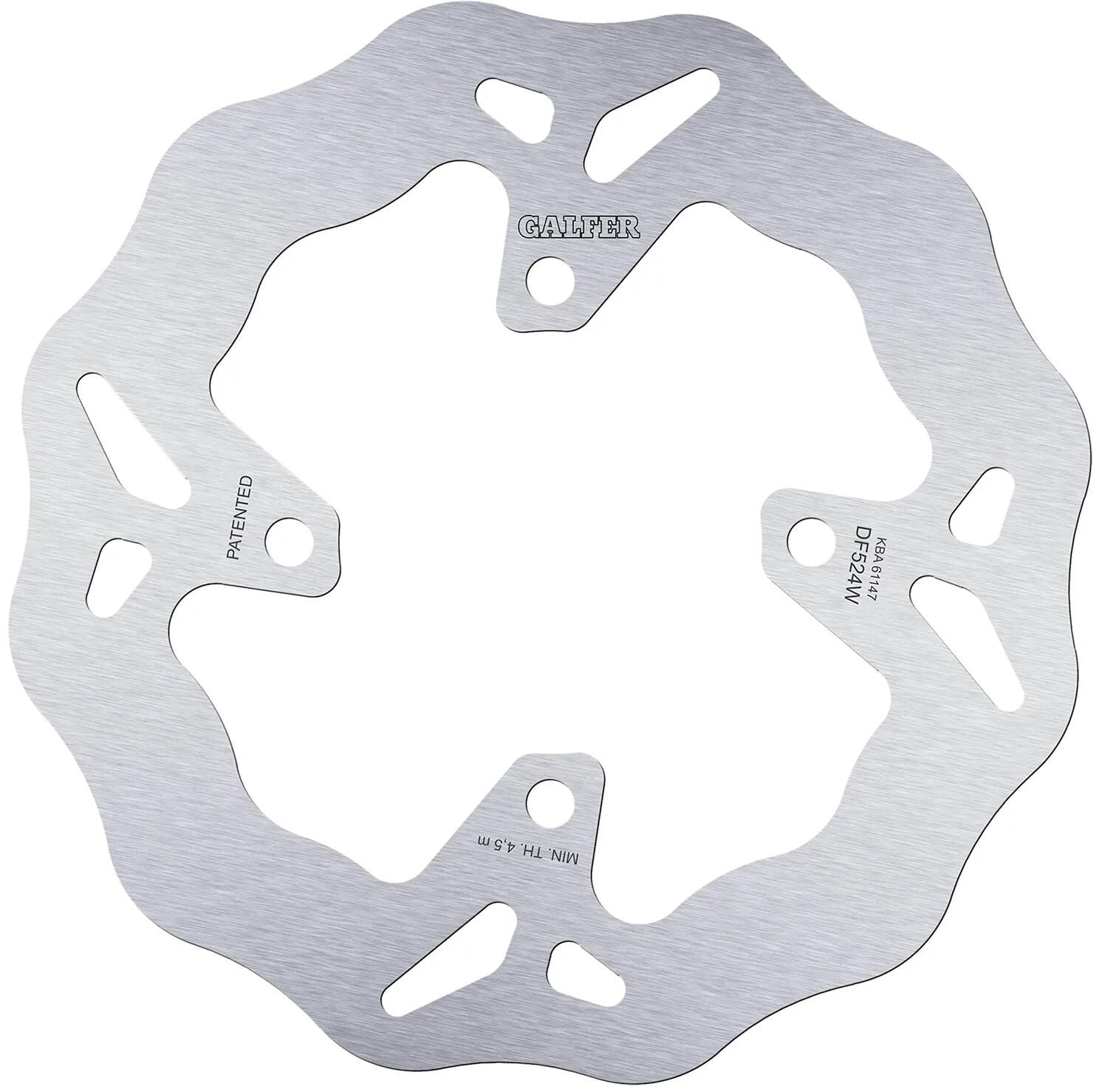 Disque de frein de golf Galfer df524 rotor df524 type w rigide