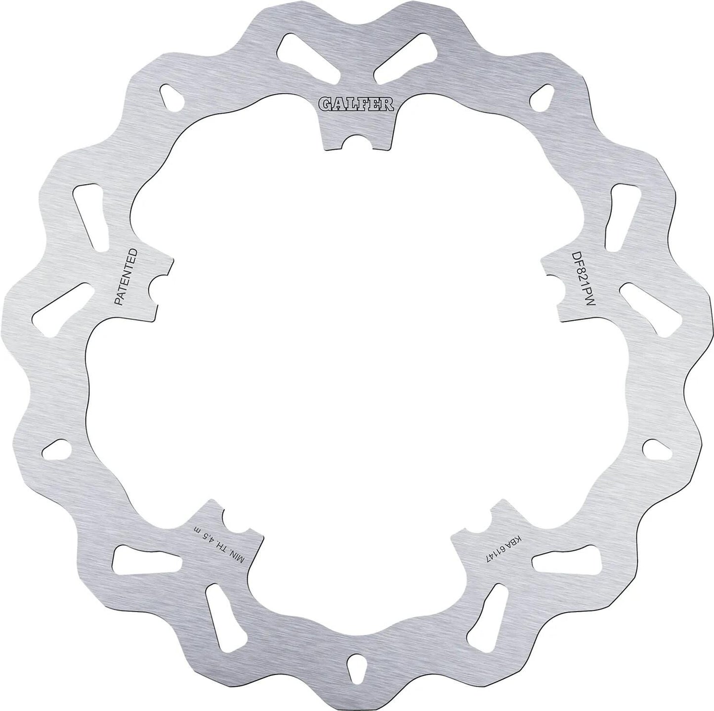Disque de frein de golf Galfer df821 rotor df821 type pw rigide