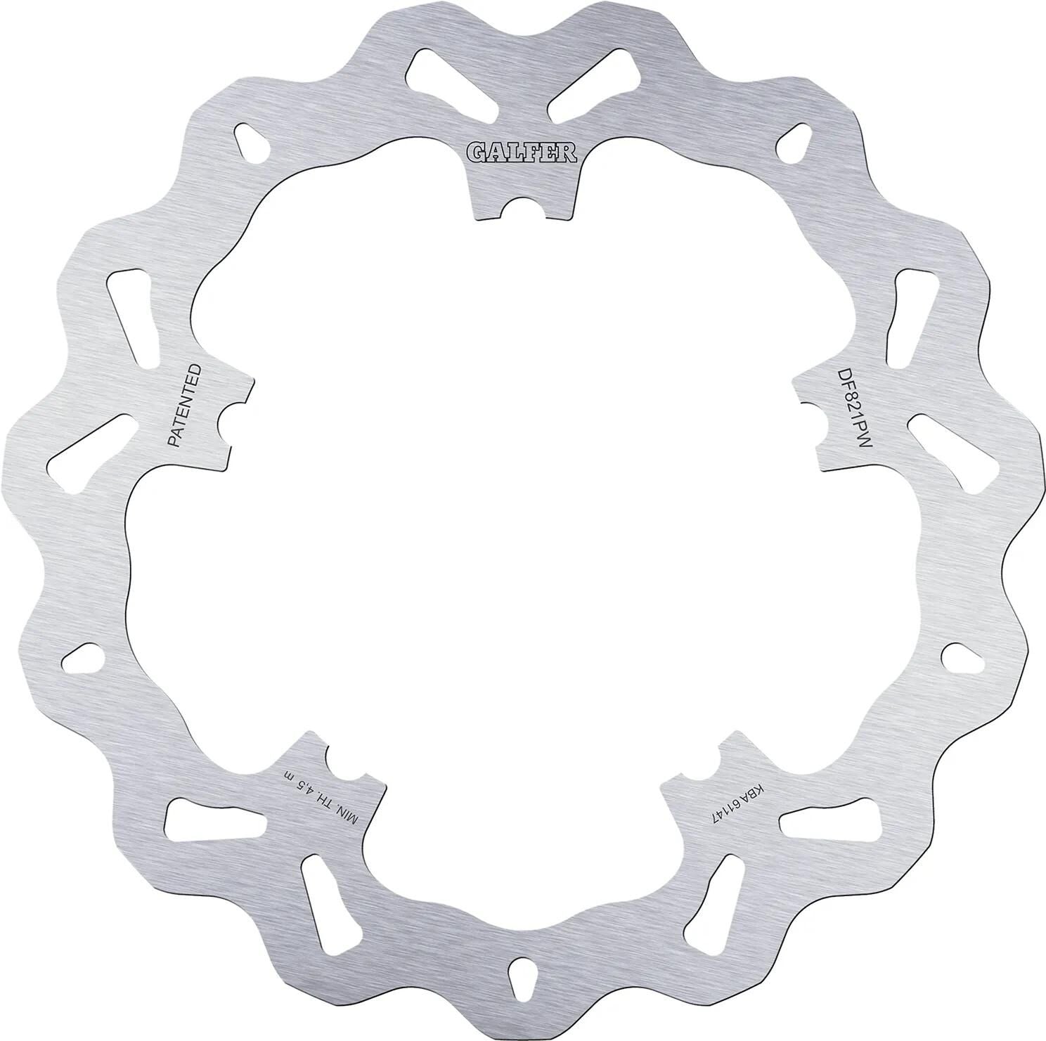Disque de frein de golf Galfer df821 rotor df821 type pw rigide