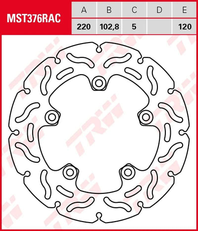 TRW ROTOR MST376RAC RIGID