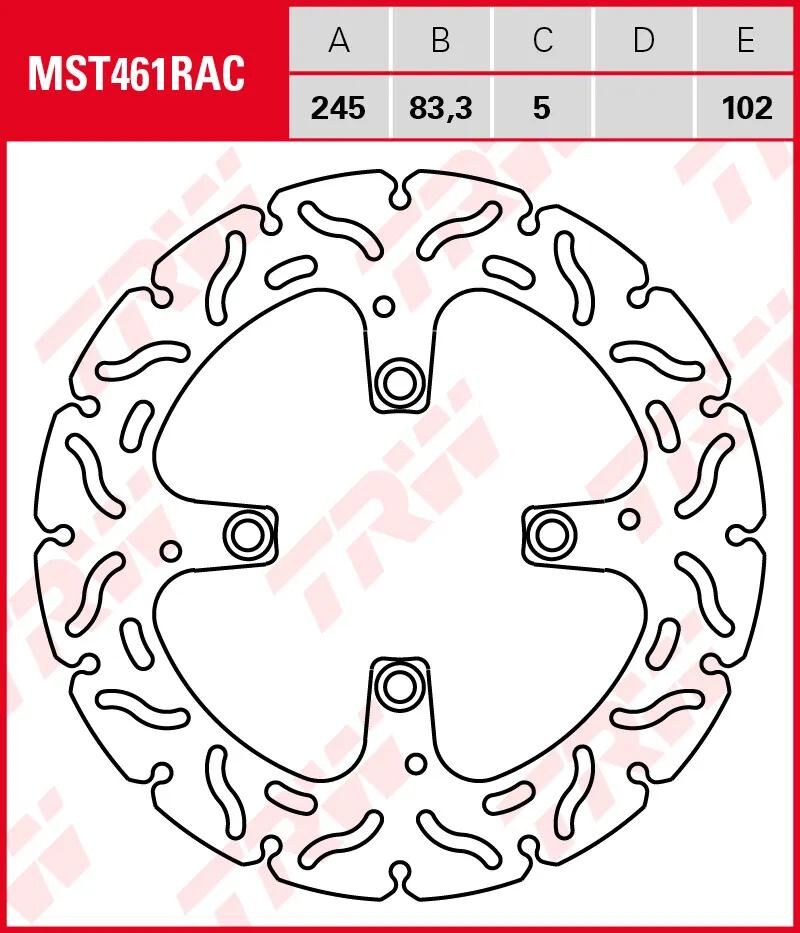 TRW ROTOR MST461RAC RIGID
