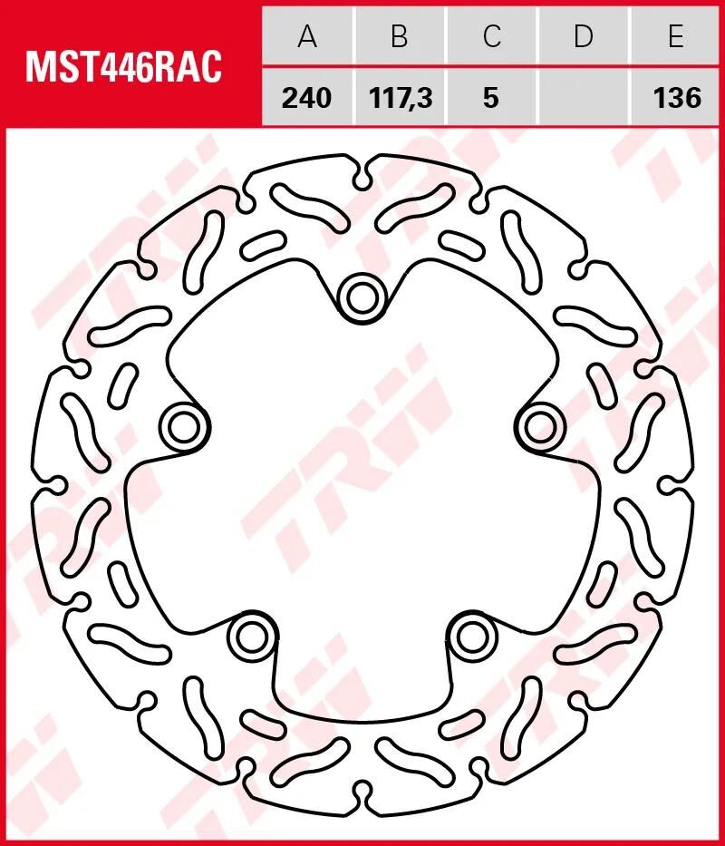 TRW ROTOR MST446RAC RIGID
