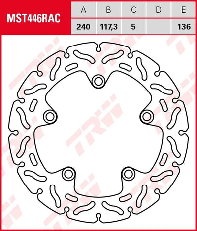 TRW ROTOR MST446RAC RIGID