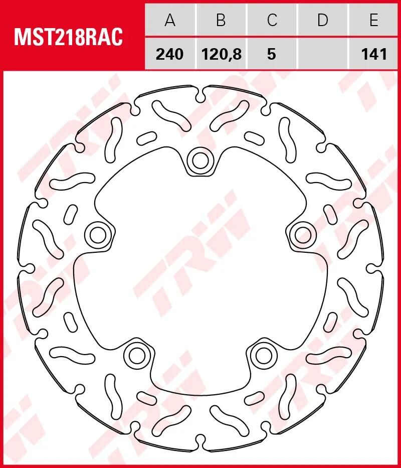 TRW ROTOR MST218RAC RIGID