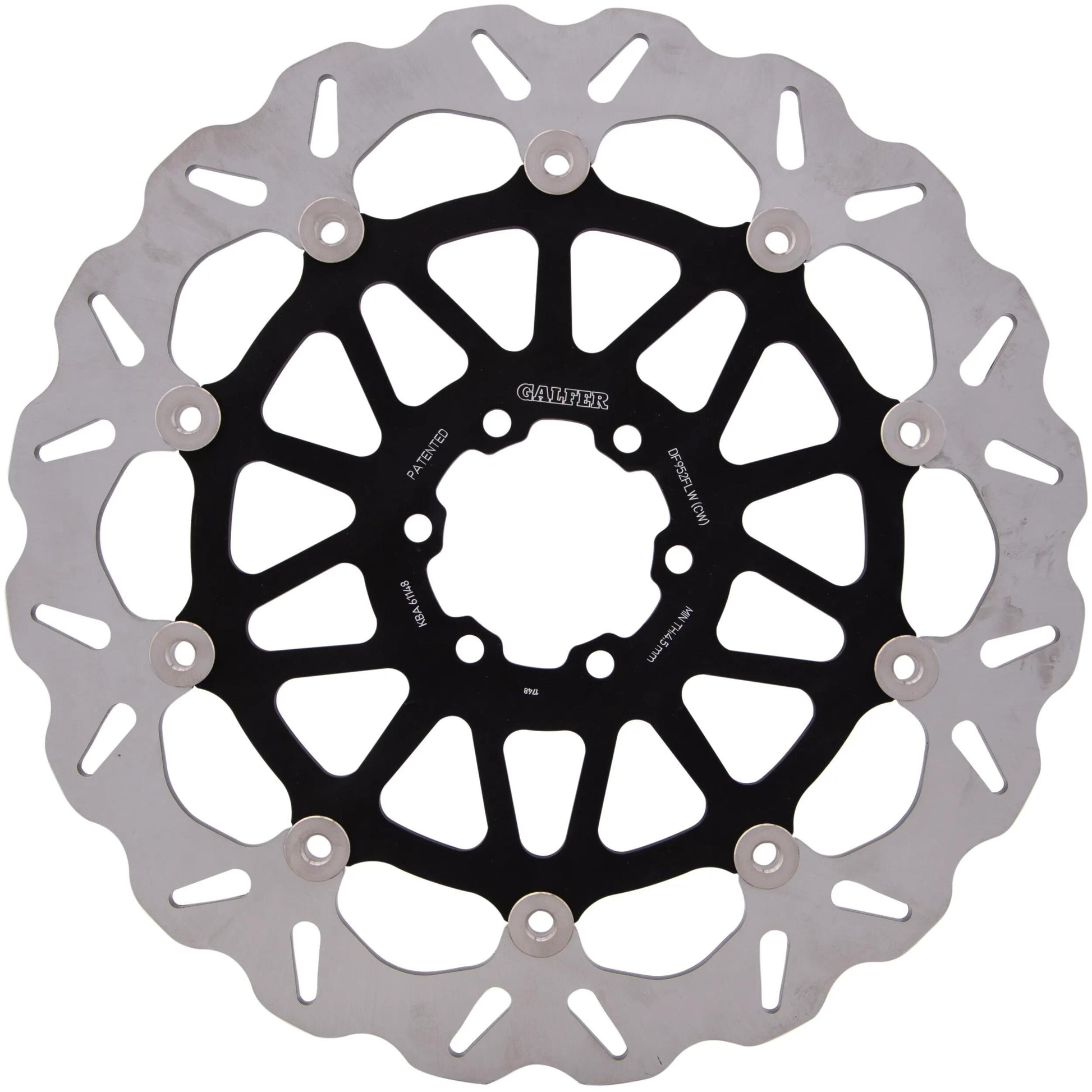 Disque de frein de golf Galfer df952 rotor df952 type cw flottant
