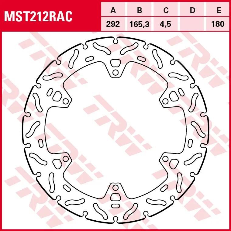 TRW ROTOR MST212RAC RIGID