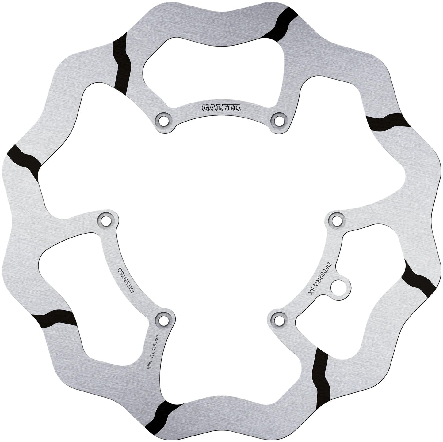 Disque de frein Galfer df082 rotor ondulé df082 rwsx offr.rigid gr.overs.
