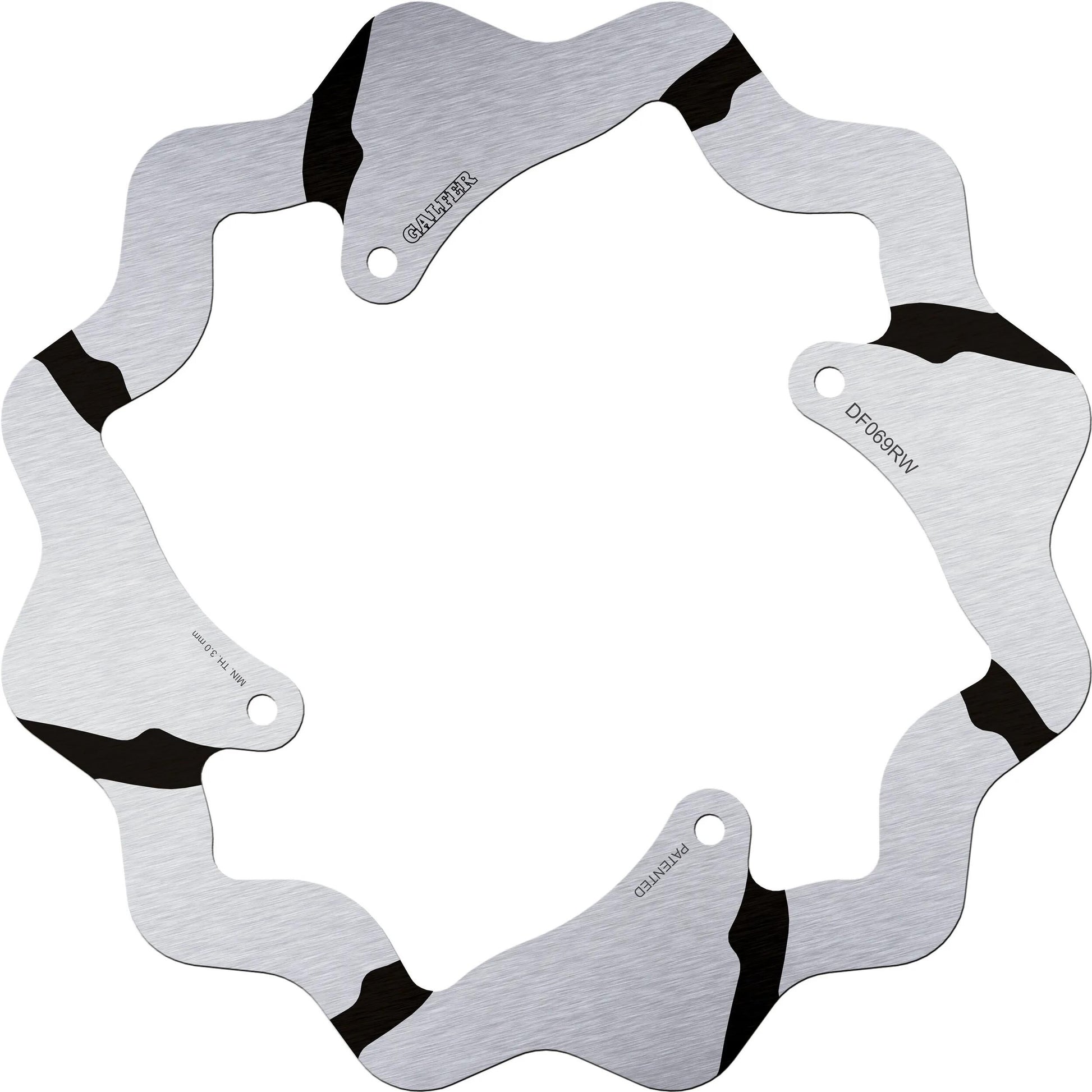 Galfer wave disque de frein df069 rotor rotors de frein starr rainuré