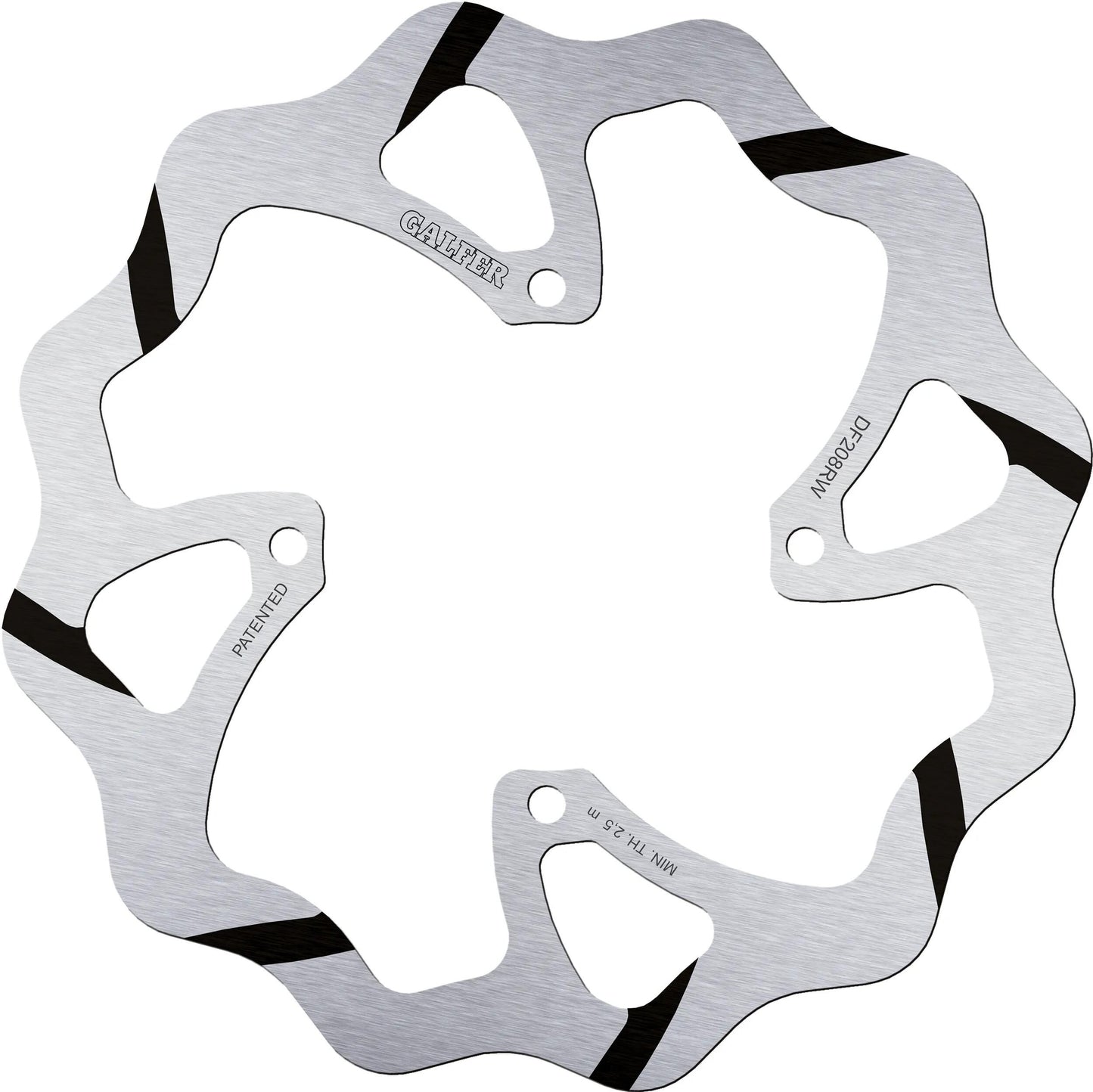Disque de frein de golf Galfer df208 rotors de frein starr rainurés