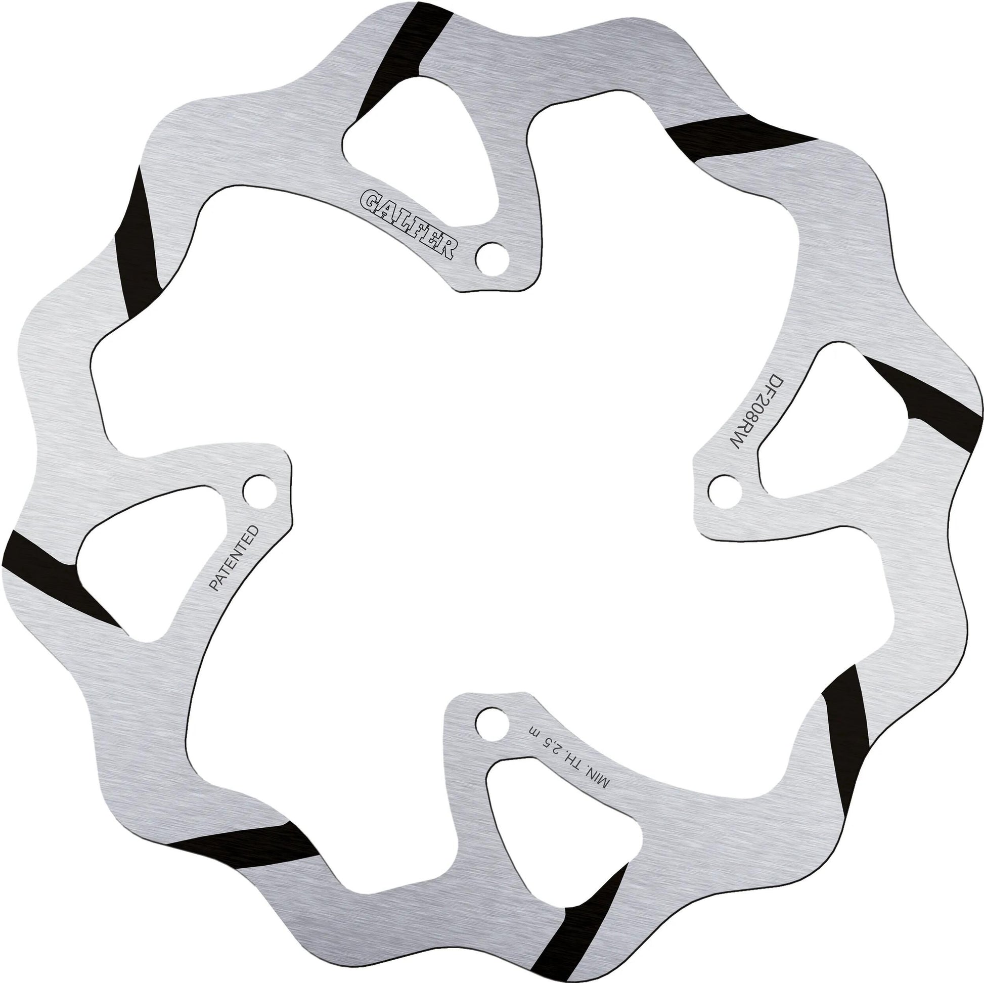 Disque de frein de golf Galfer df208 rotors de frein starr rainurés