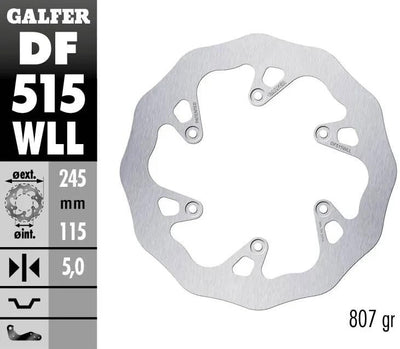 Galfer disque de frein de golf df515 rotor ondulé df515 wll tout-terrain rigide boueux