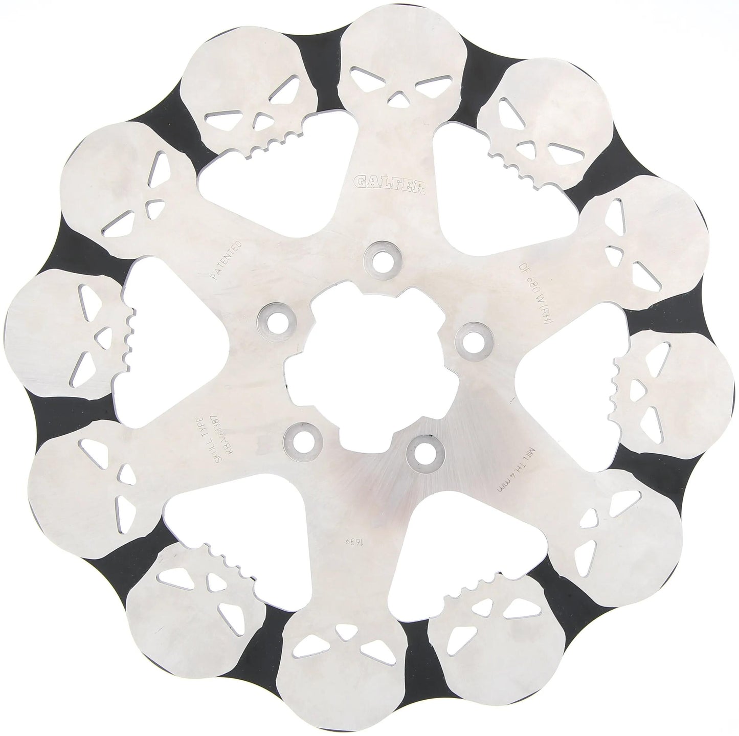 Galfer disque de frein df680 rotor df680 droit crâne rigide
