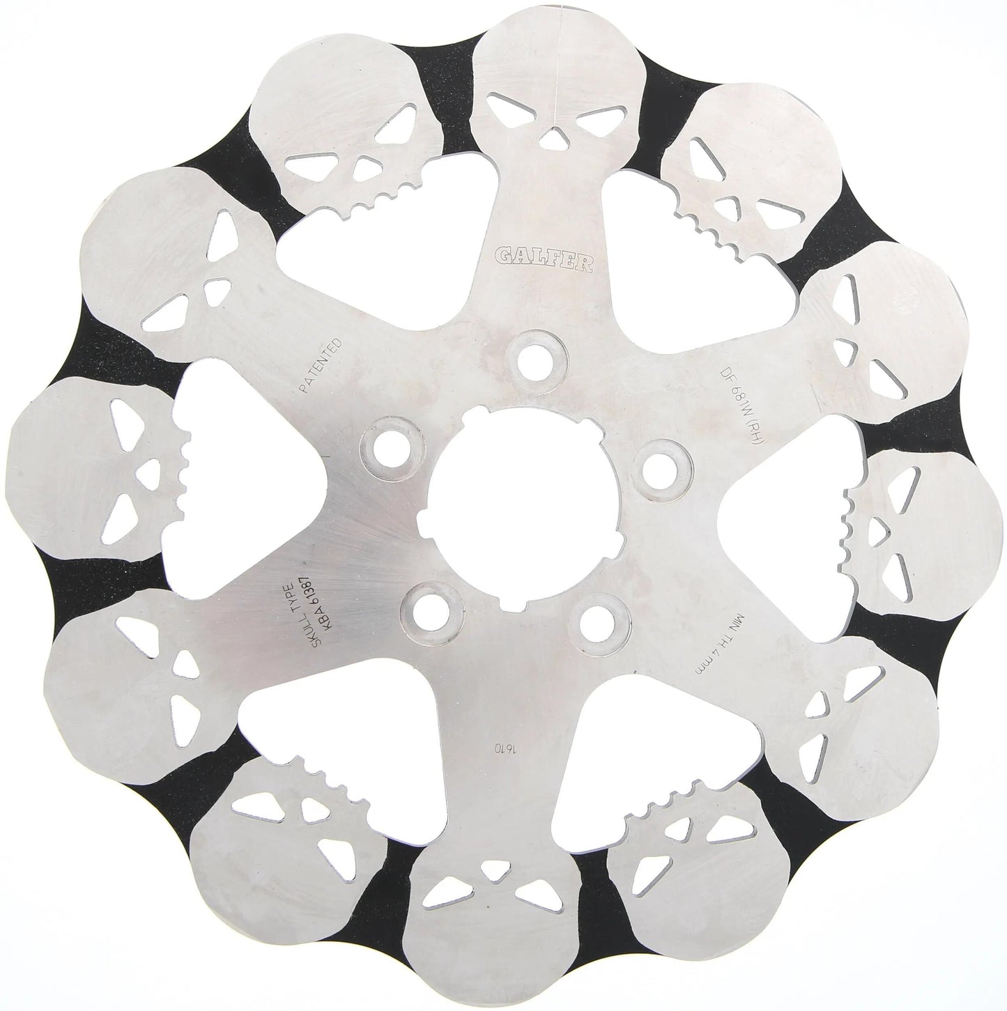 Galfer disque de frein df681 rotor df681 droit crâne rigide