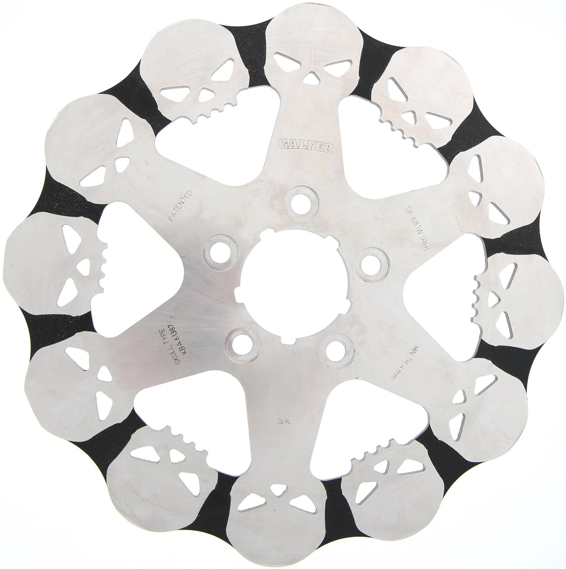 Galfer disque de frein df681 rotor df681 droit crâne rigide
