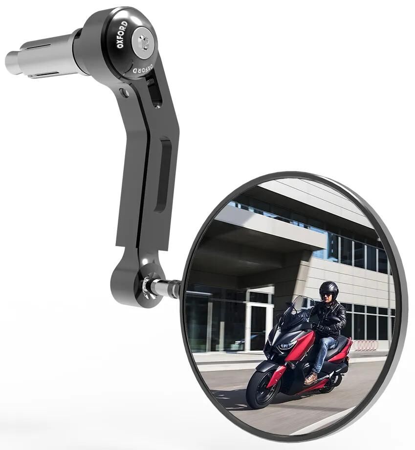 Miroir du guidon oxford en aluminium noir