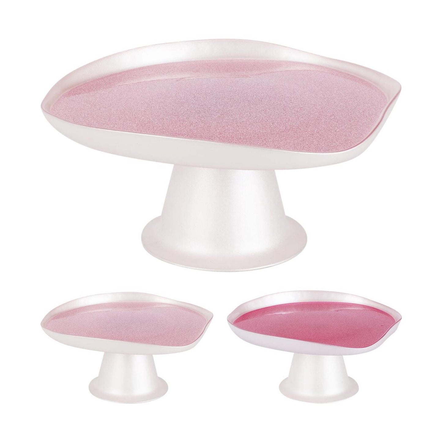 Assiette à gâteau home stylisme verre 21cm