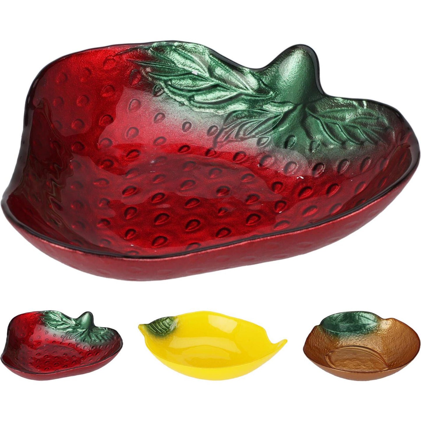 Bol déco en verre forme fruit ø15cm