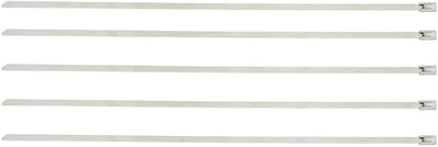 Sport silencieux en acier inoxydable à égalité 300 mm 5pcs.
