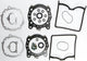 Jeu de joints de cylindre Athena moteur de direction 1098 s 1100, 07-08,