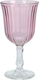 Verres à vin rose strié 240ml boîte de 6