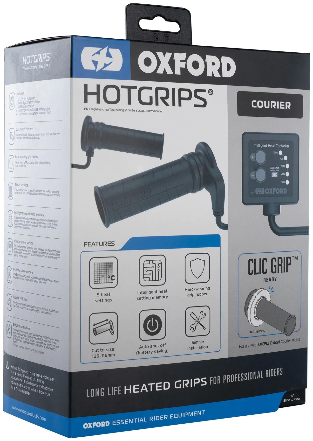 Oxford chauffé Grips Adv C 22 + 25 mm Open 5 Stage