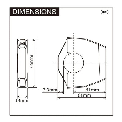 Daytona USB-Slim-Mount 2x Type-A SW 2X 12W