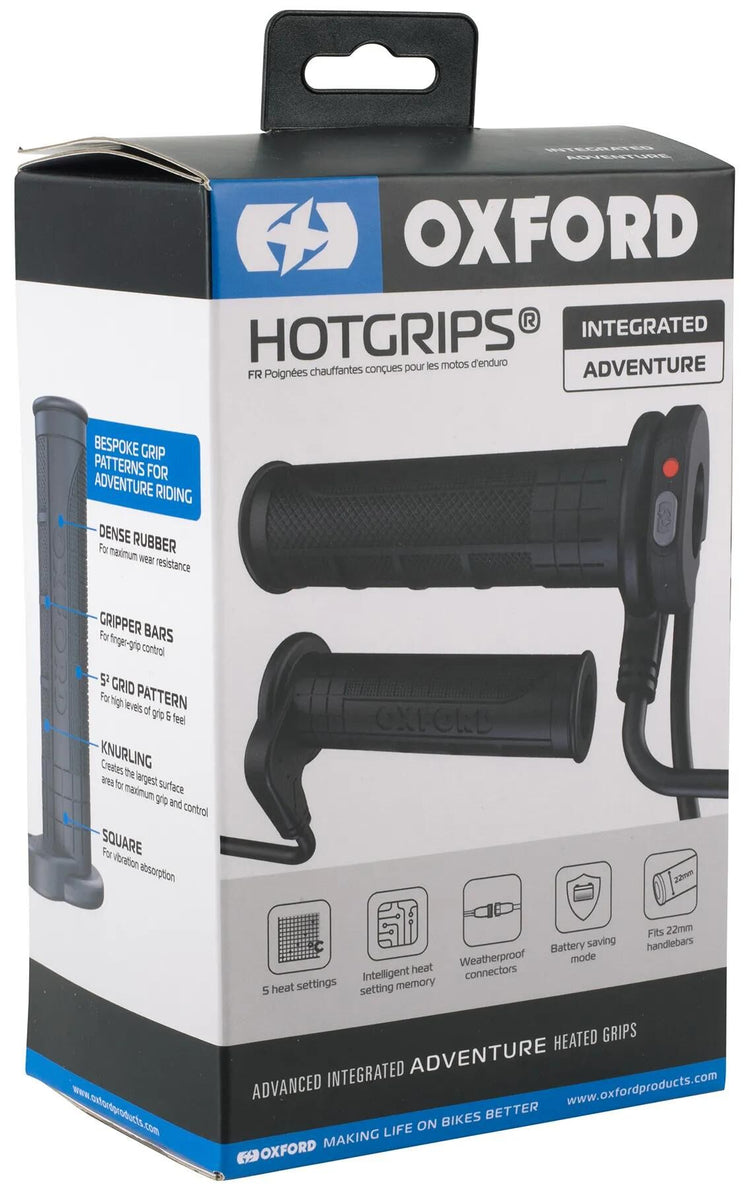 Poignées chauffantes Oxford hotgrips®advanced poignées chauffantes intégrées avancées intégr. aventure