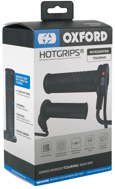 Poignées chauffantes Oxford hotgrips®advanced poignées chauffantes intégrées avancées intégr. tournée