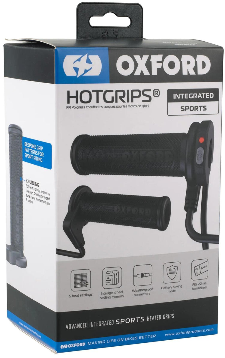 Poignées chauffantes Oxford hotgrips®advanced poignées chauffantes intégrées avancées intégr. sport