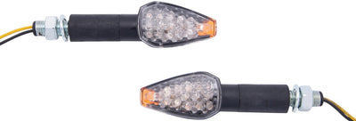 Embouts de clignotants LED Spec-x Clignotants LED ti noir, manches longues, la paire