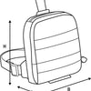 Sac à jambe oxford aqua l1 noir