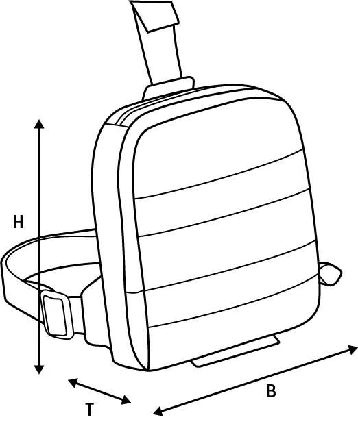 Sac à jambe oxford aqua l1 noir