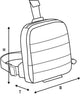 Sac à jambe oxford aqua l1 noir