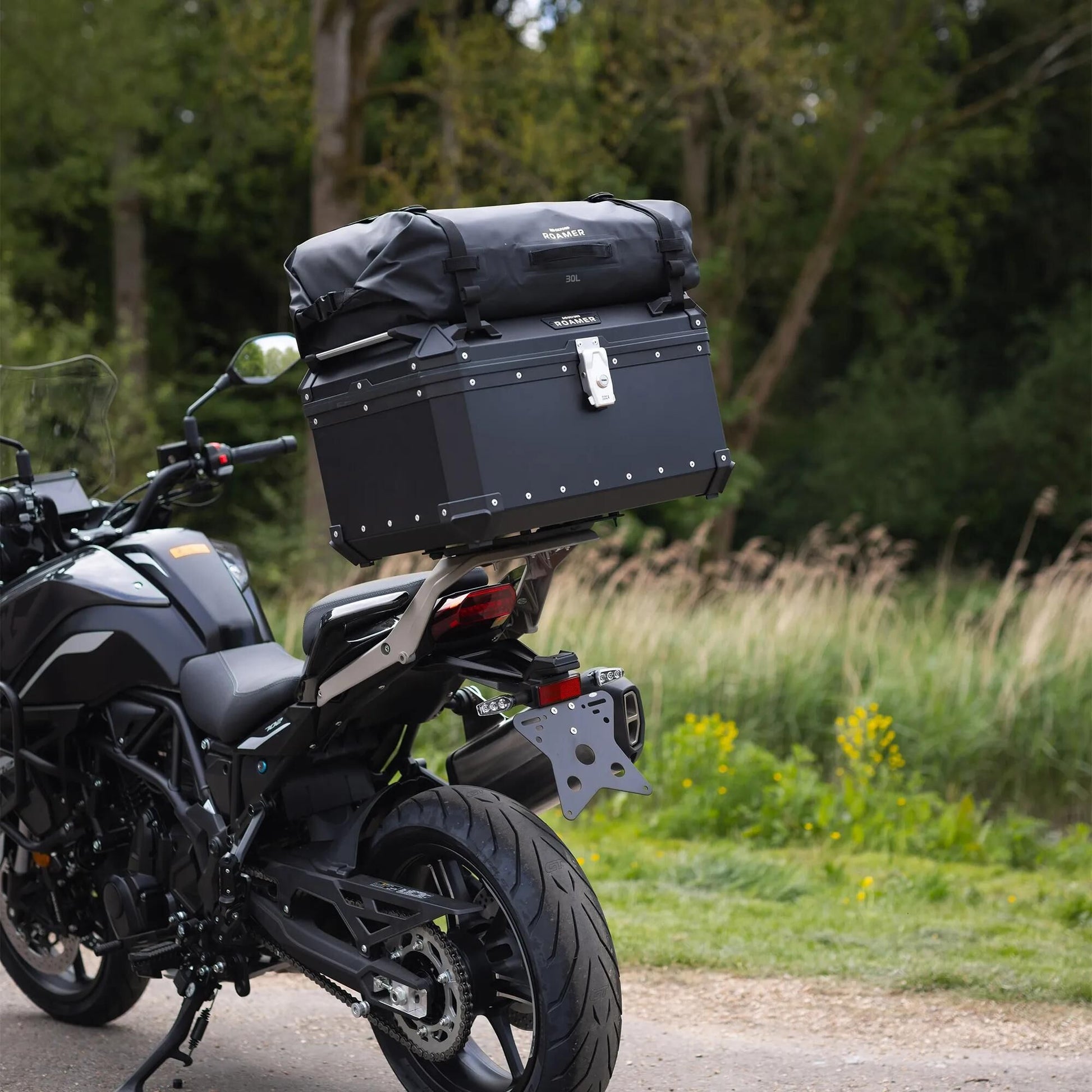 Oxford bagages roll roamer roamer top cases sacs 30 litres noir