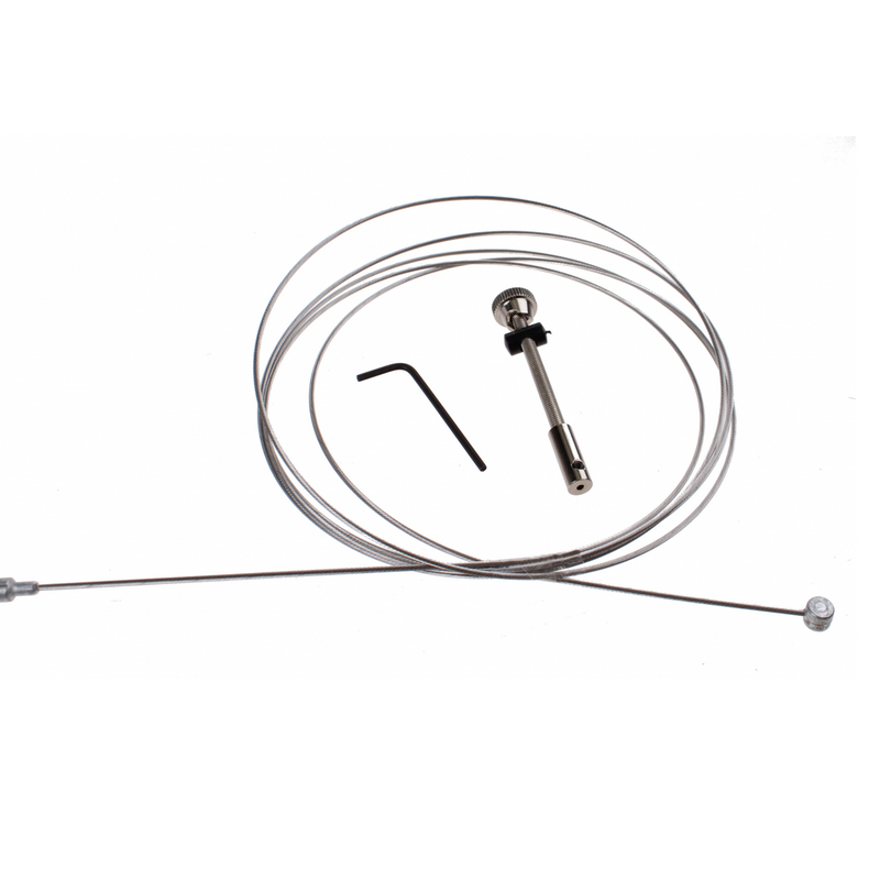 câble intérieur frein à tambour + extrémité vissée 225 cm