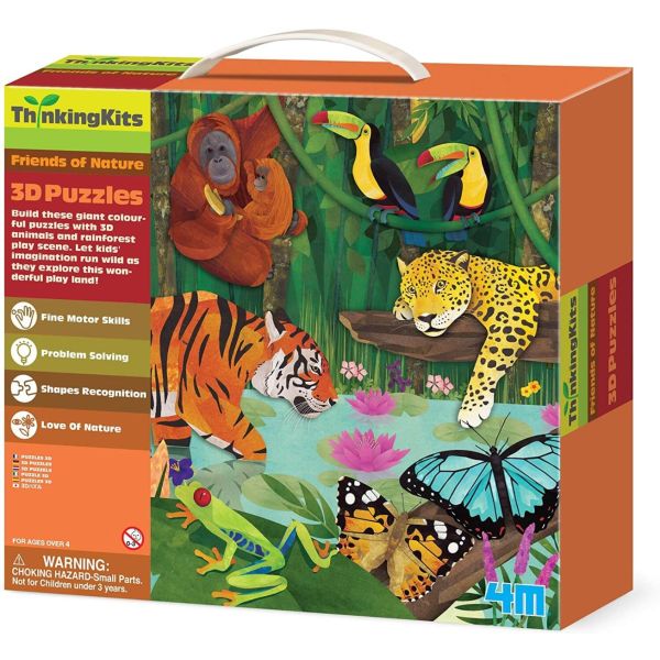 Kits de pensée Puzzle de sol 3d Rainforest