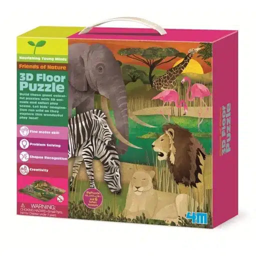 Kits de pensée Puzzle de sol 3d Safari