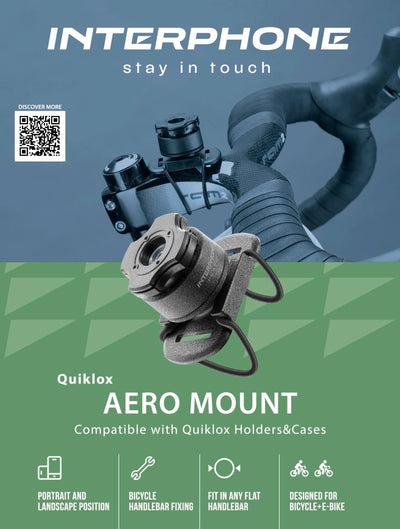 Interphone support de coque de téléphone portable quiklox caseholder q-lox uni bikes