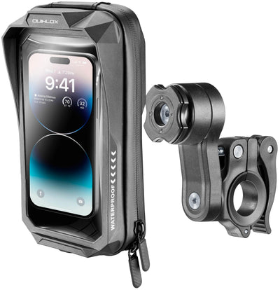 Interphone support pour téléphone portable quiklox avec système de maintien support pour téléphone portable interph quiklox étui, monture 7 semelle