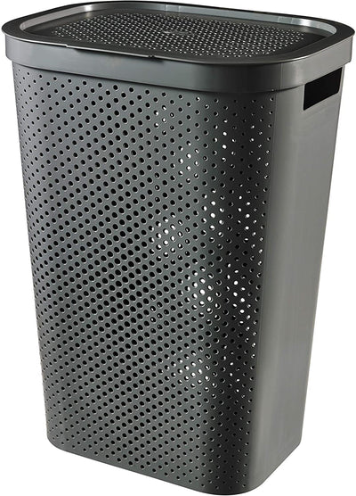 Boîte à linge Curver Infinity 60l anthracite