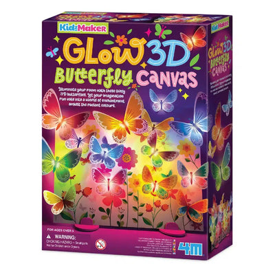Dam 4m toile 3d papillons peinture brillent dans le noir