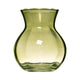Vase en verre à hachette yves tourbillonnant vert ø11xh13cm