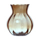 Hachette verre yves tourbillon ventre vase taupe ø11xh13cm