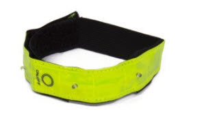 Bracelet led jaune fluo. y compris les piles