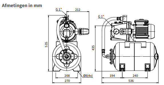 Kinpumps pompe hydrophore hrd 10025