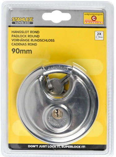 Produits cadenas disque lock 90mm plus 2 clés