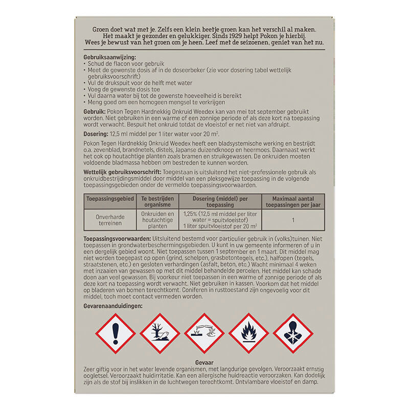 Pokon contre les mauvaises herbes tenaces concentré 100ml weedex