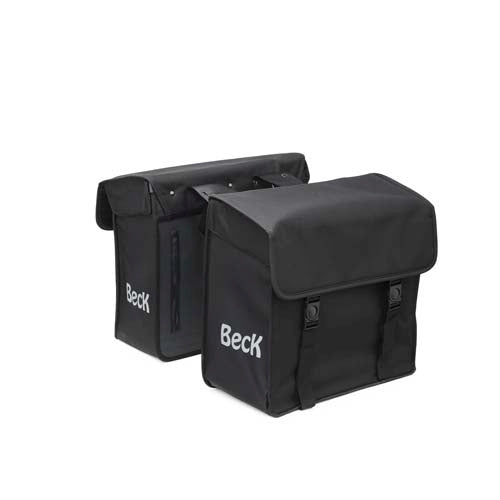 Sac double beck en toile petit 30l. noir